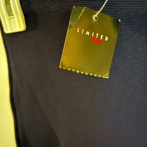 NWT vintage Limited Too Navy Ribbed flare pants